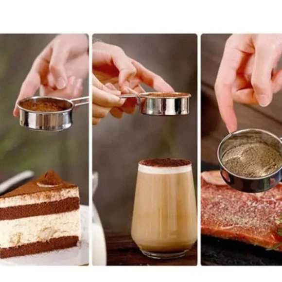 Kitchen Fine Colander Stainless Steel Flour, cocoa, sugar powder... Mesh Sifter - Picture 1 of 5